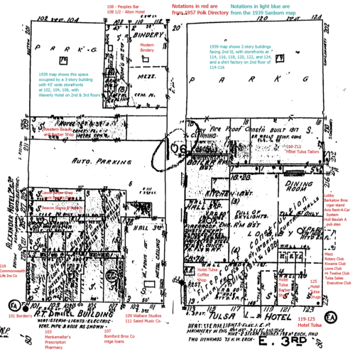 Block 106, Tulsa Original Townsite, 2nd to 3rd Streets, Boston to Cincinnati Avenues