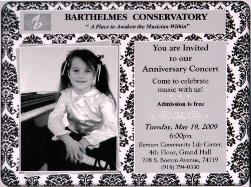 2009 Barthelmes Anniversary Concert