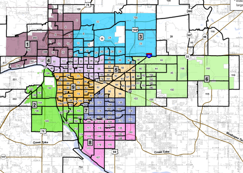 Tulsa council redistricting draft plans - BatesLine