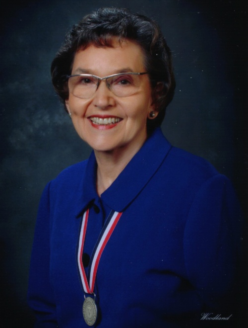 Marjorie Marugg-Wolfe with Medal