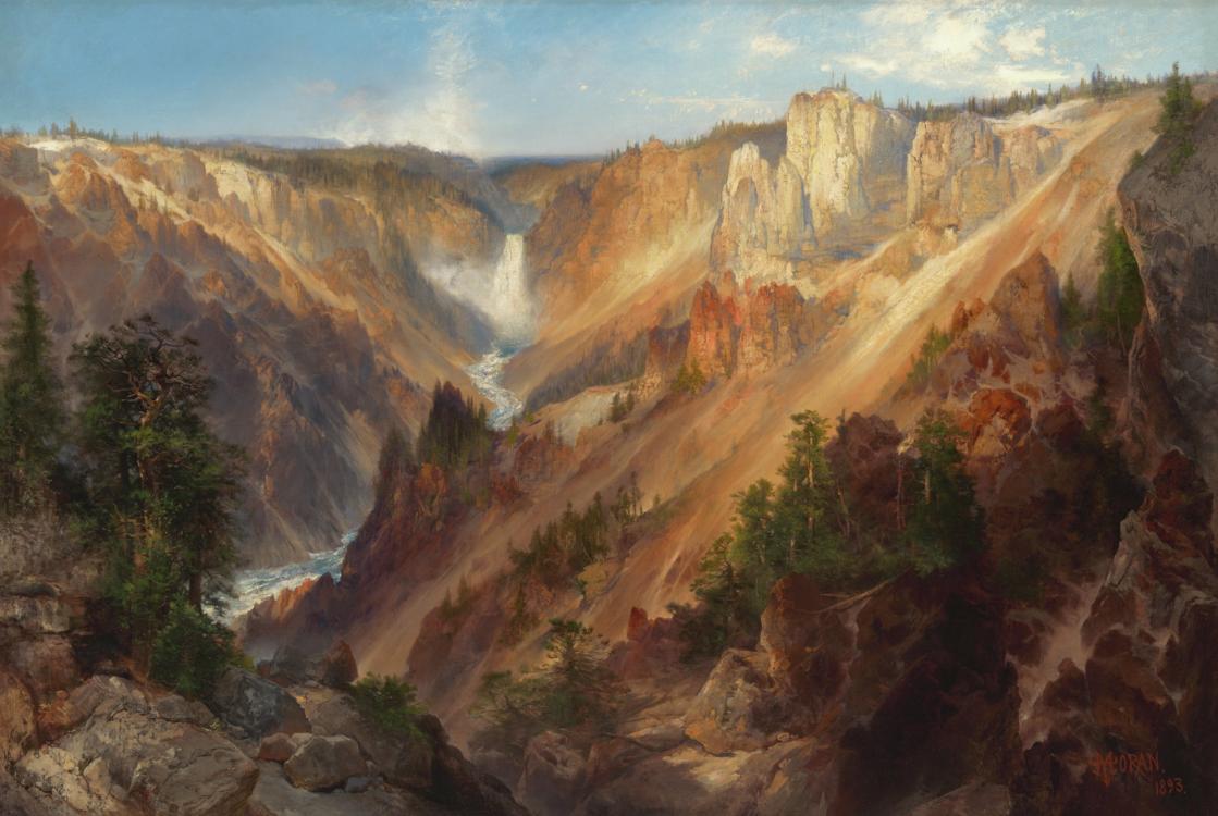 Lower Falls of the Yellowstone, Thomas Moran, 1893