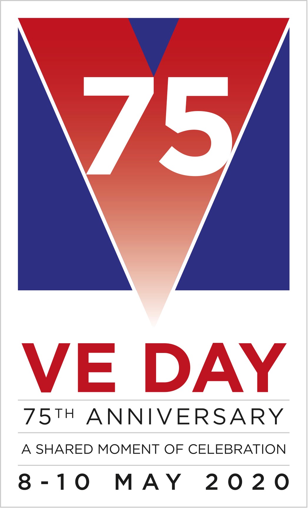 VE Day 75th anniversary logo