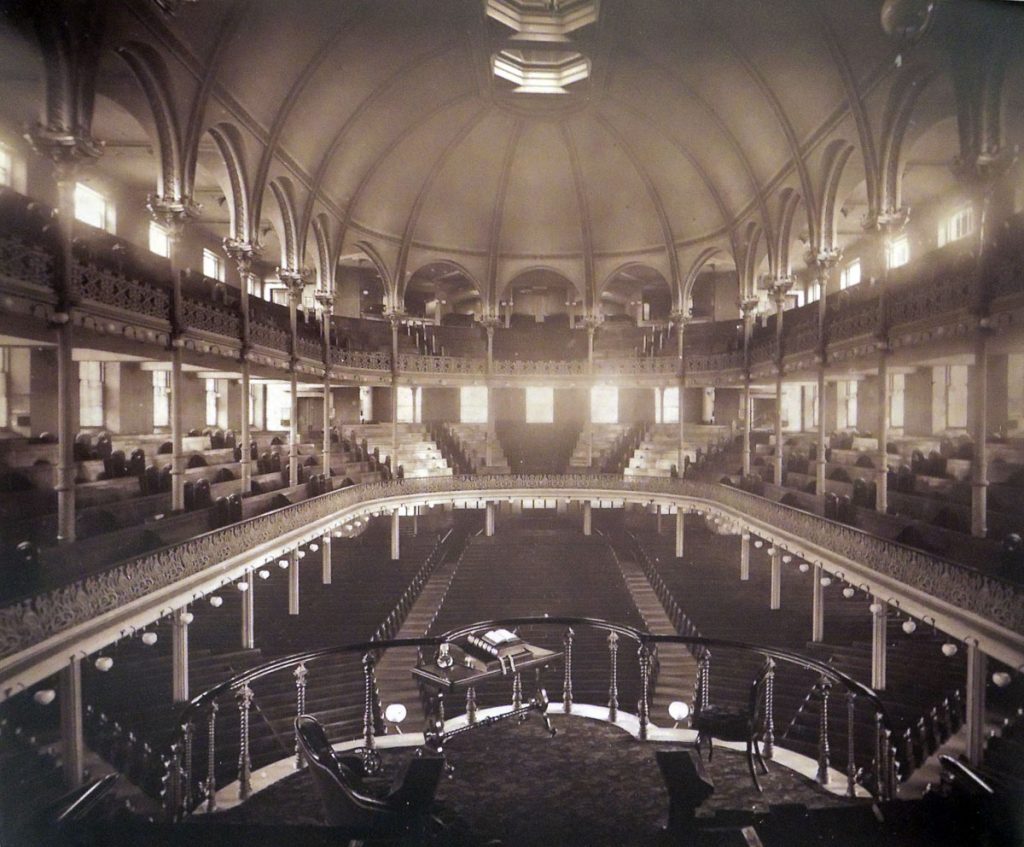 A view of the Metropolitan Tabernacle from the pulpit