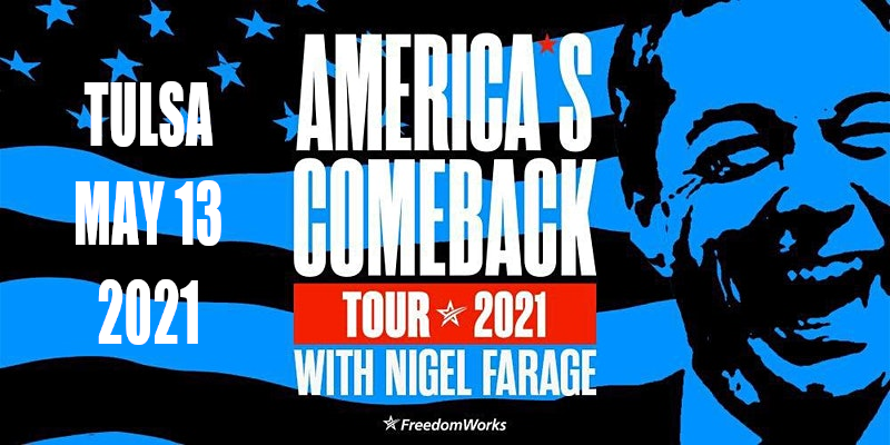 Nigel Farage in Tulsa, May 13, 2021