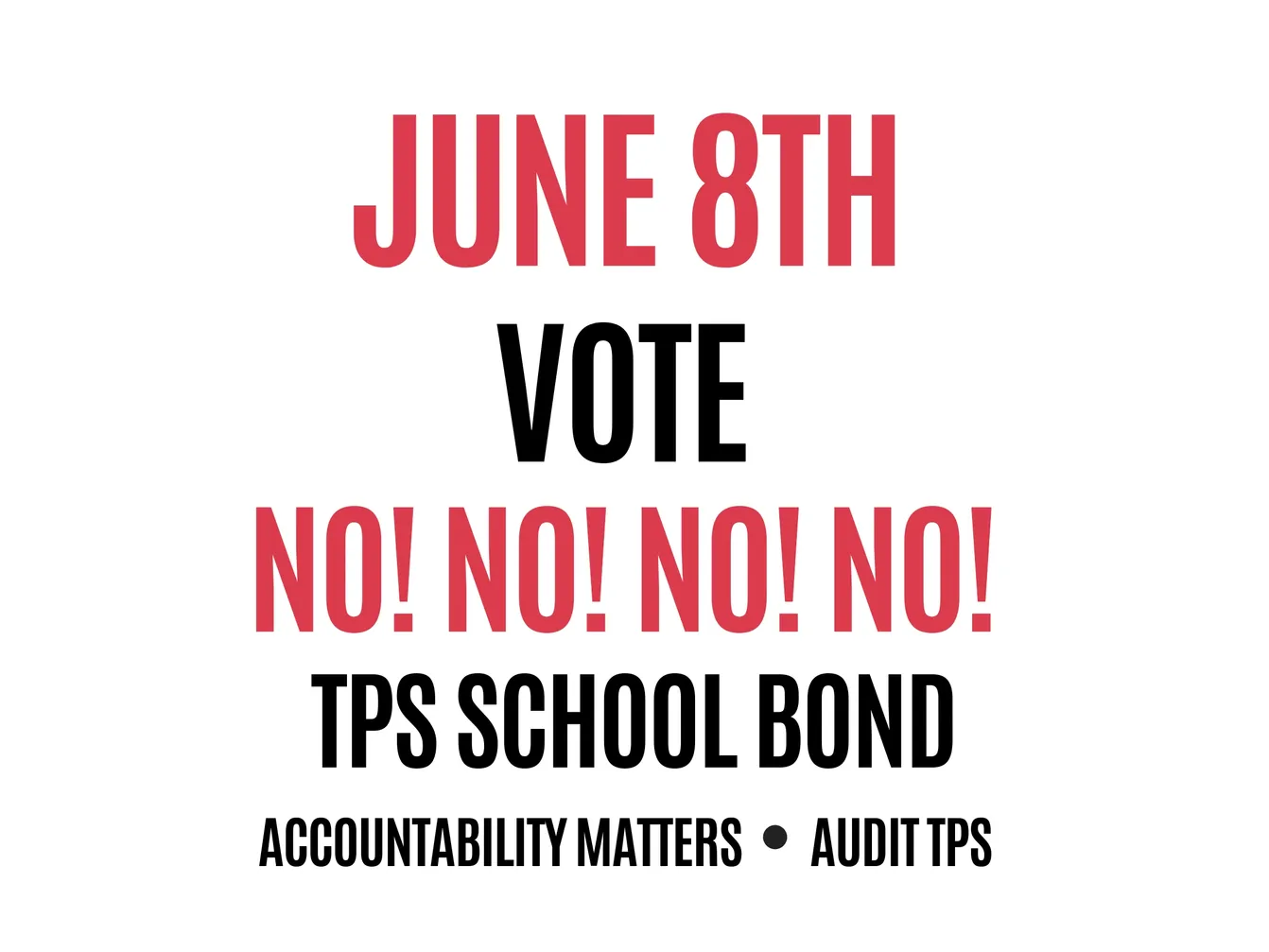 Vote no confidence in Tulsa Public Schools on Tuesday, June 8, 2021