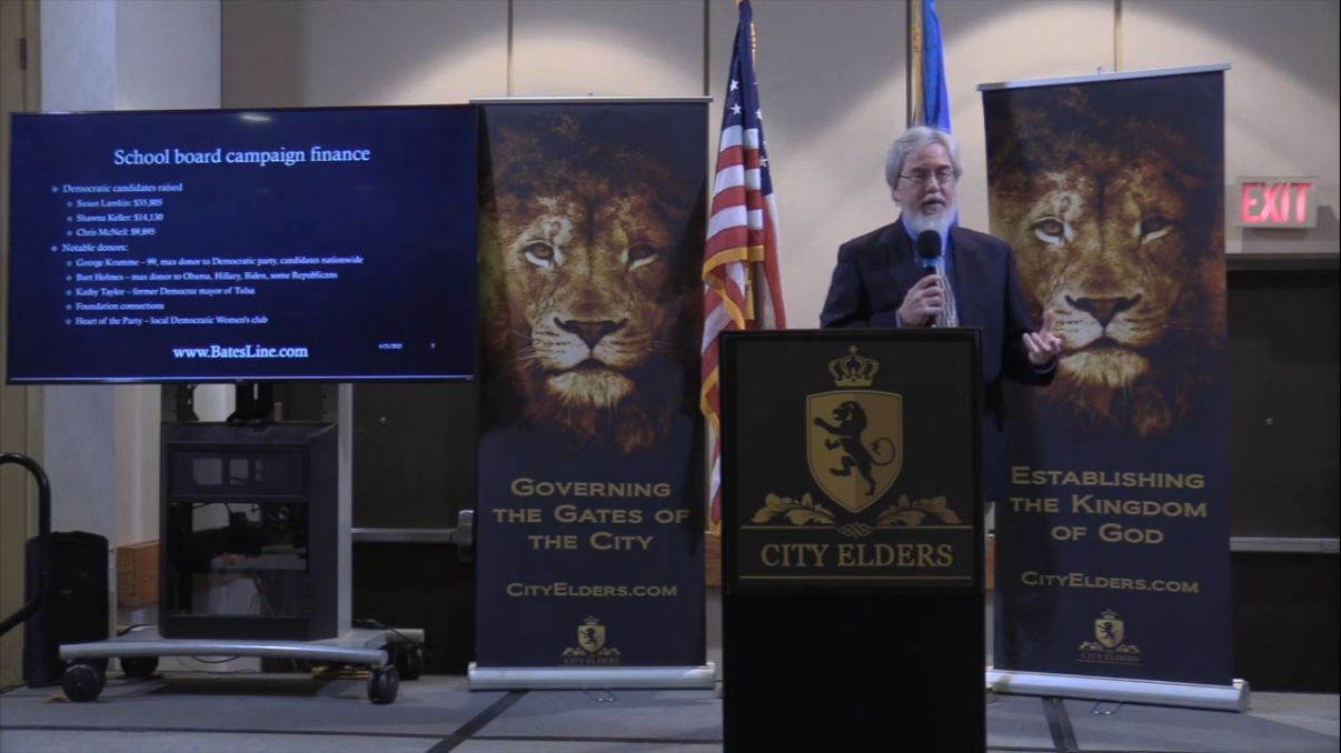 Michael Bates speaks to City Elders, Tulsa, April 21, 2022