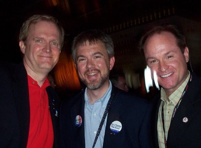 Councilor Chris Medlock, Michael Bates, U. S. Rep. John Sullivan