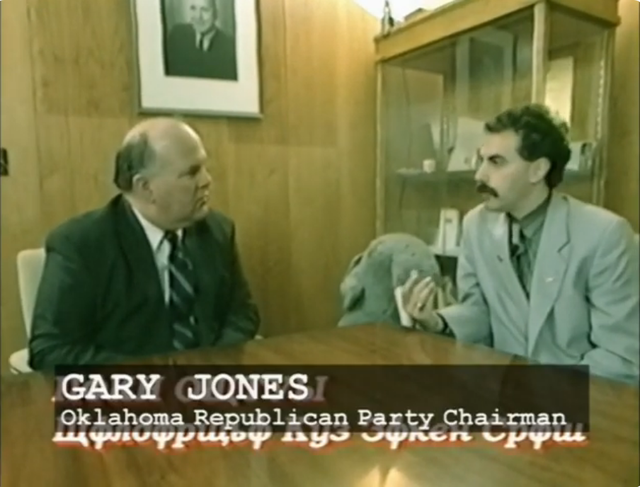 Borat meets Oklahoma Republican Party chairman Gary Jones