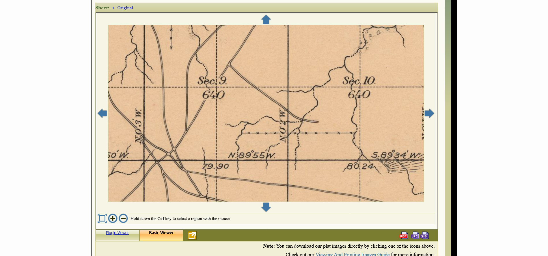 General Land Office 1896 Survey Plat for Township 19N Range 13E